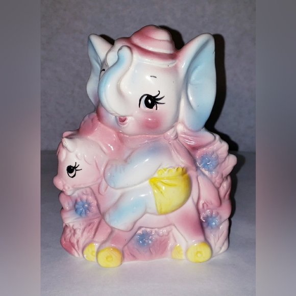 Vintage Pink Elephant Figurine - Picture 1 of 3